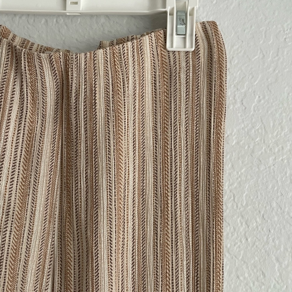 Audrey 3+1 Beige and Cream Flare Pant